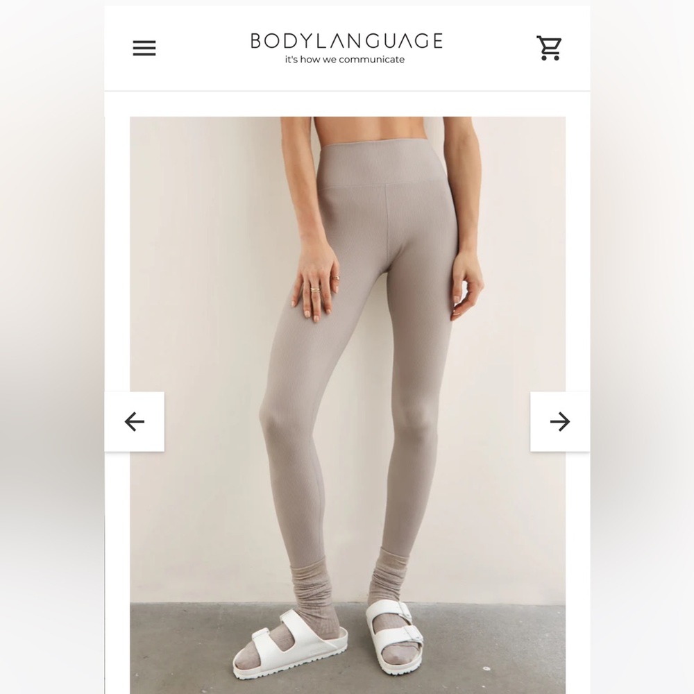 Body language LA leggings. Wore once. Original price $95. Selling for $75.